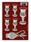 Passover 4 Cups of Wine, Wine Decanter & Kos Shel Eliyahu Cardstock Cutouts – Pesach Seder Craft Decorations for Jewish Classroom Projects, 20 Sets